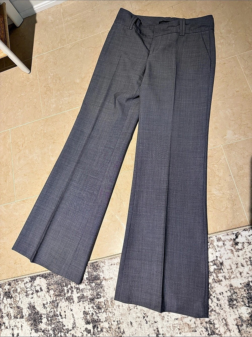 Banana Republic High-Rise Flare Pants Gray Size 2 Like New